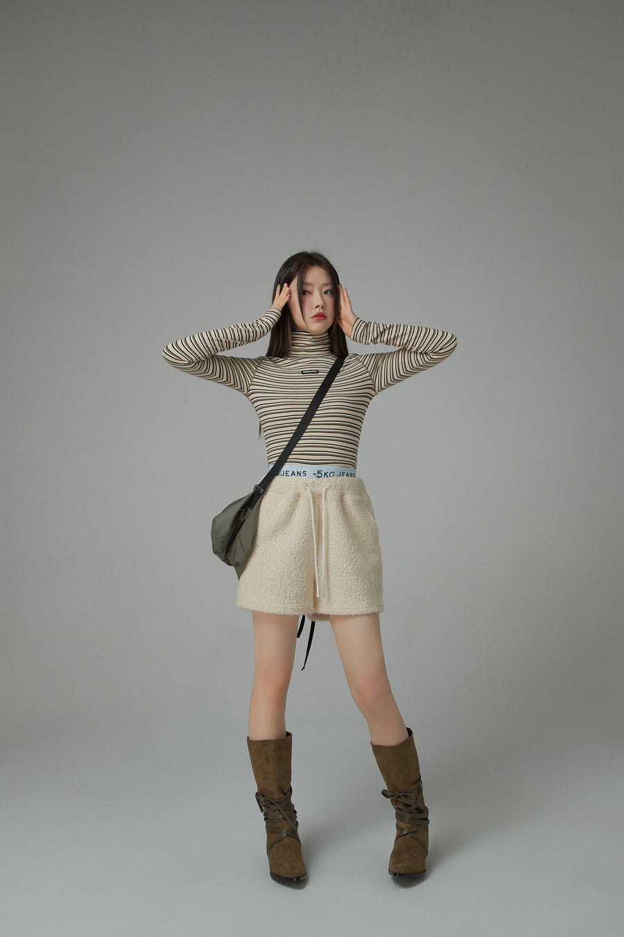 CHUU The Show Stopper Striped Polar T-Shirt