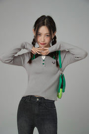 Go To Galleries Polo Knit Top