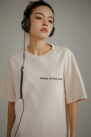 Peace After Chaos Basic Loose Fit T-Shirt