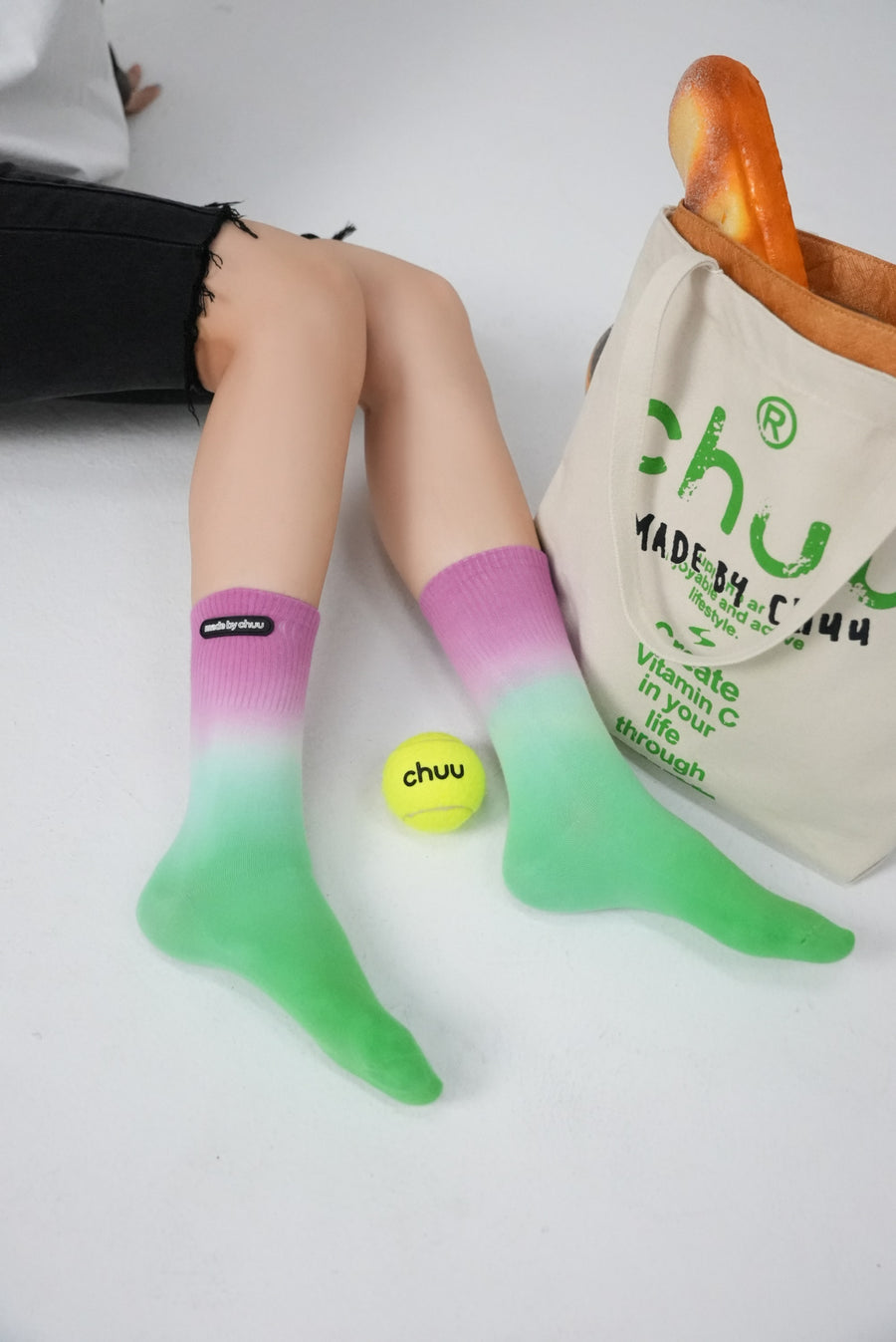 CHUU Gradient Long Socks