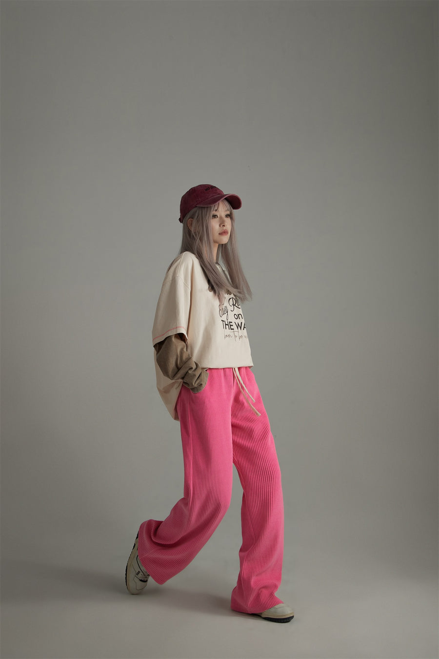 CHUU Basic String Straight Casual Pants