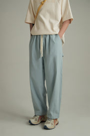 Cotton Ankle Cropped Wide Pants