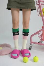 Heart Letters Calf Socks