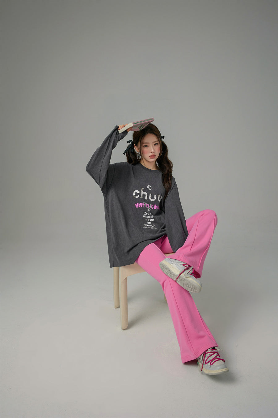 CHUU Romanticising Unbalanced Loose Fit T-Shirt