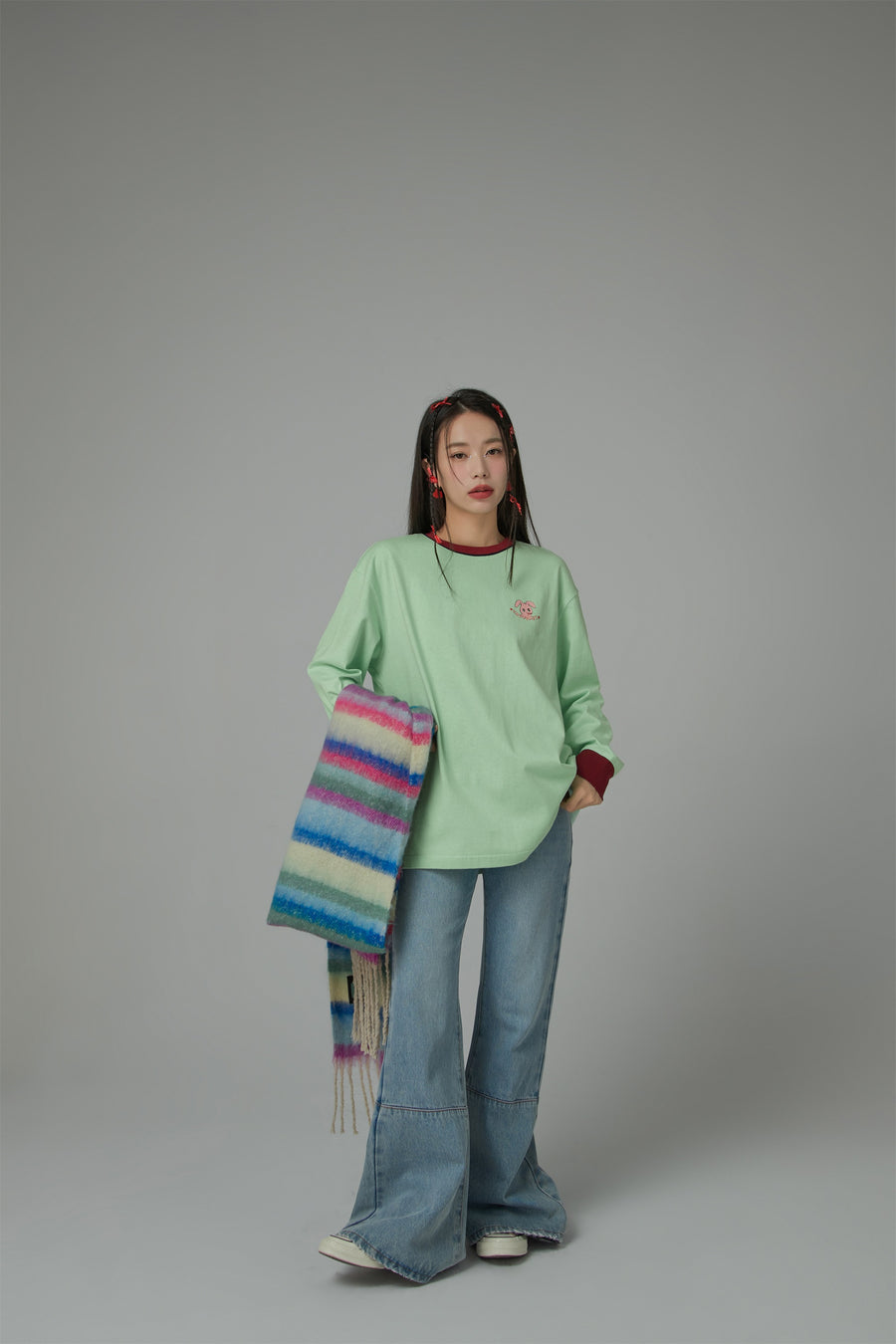 CHUU Retrograde Round Neck Sweater