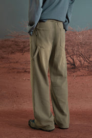 String Straight Casual Pants