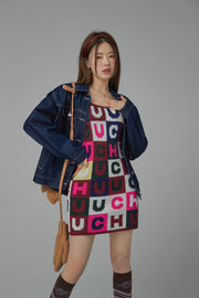 Deflect It Patchwork Mini Dress