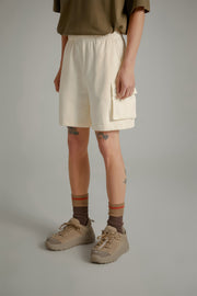 Side Pocket Wide Jogger Shorts