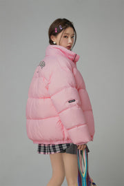 Duck Down High Neck Padded Coat