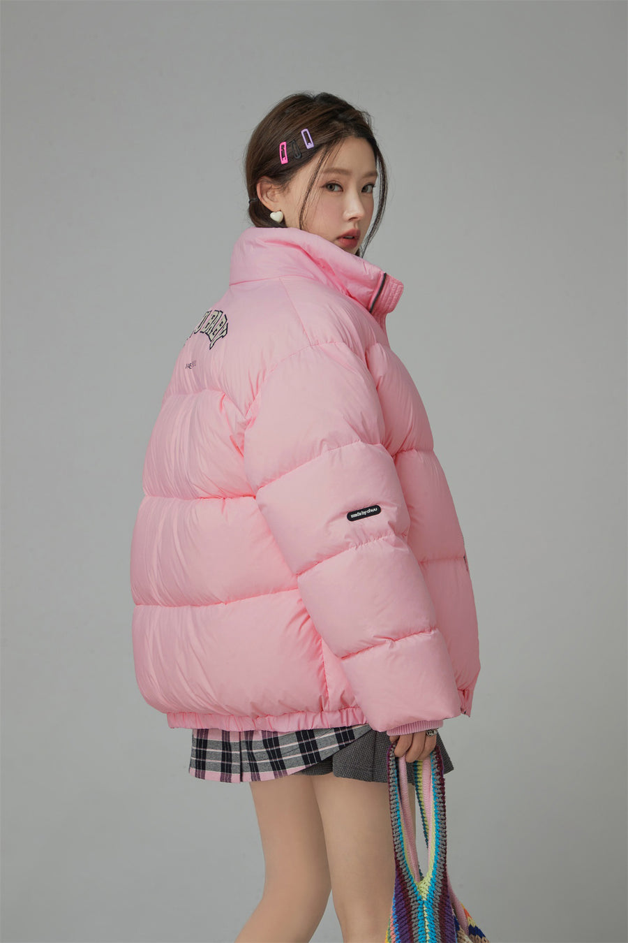 CHUU Duck Down High Neck Padded Coat