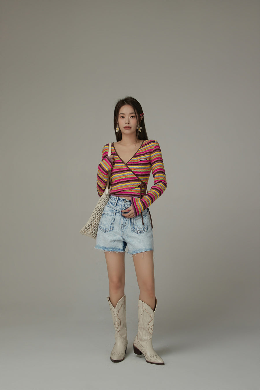 CHUU Front Pockets Denim Shorts