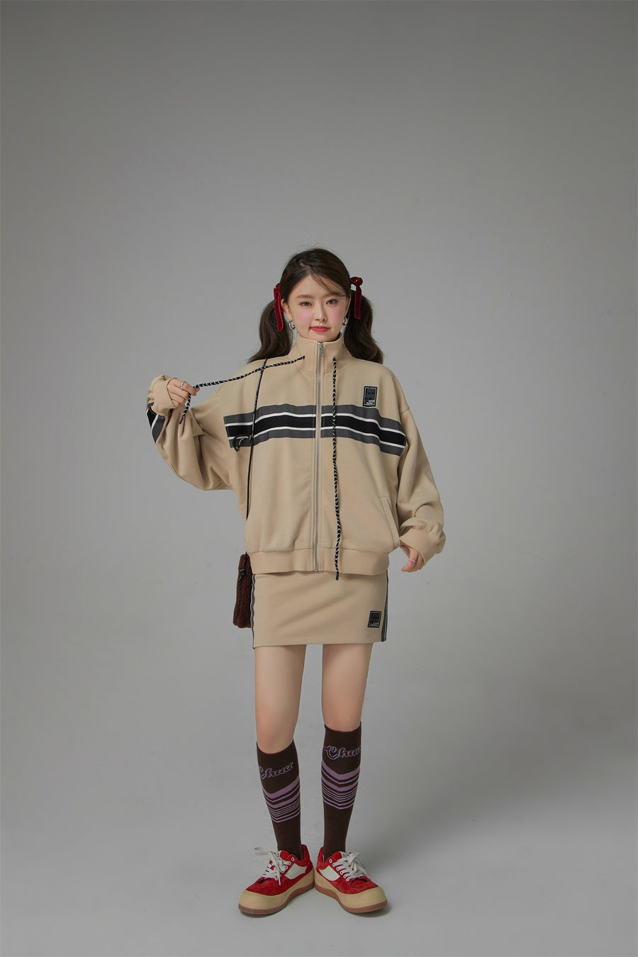 CHUU Through Time Zip-Up Loose-Fit Jacket