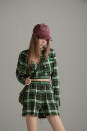 Scottish Check Crop Cami Top