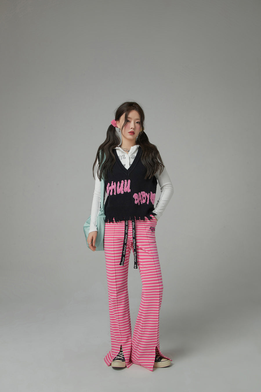 CHUU My Heart Is Pounding Knit Vest