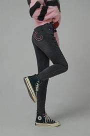 Heart Pocket Skinny Jeans