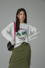 Pearl Mansion Loose Fit Long Sleeve T-Shirt