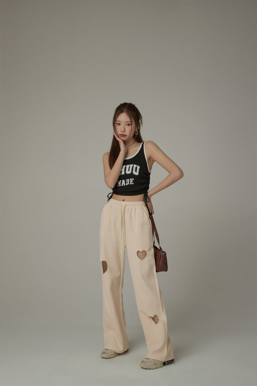 CHUU String Color Matching Line Sleeveless Top