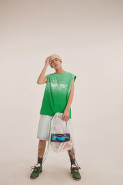 Graffiti Gradient Loosefit Sleeveless Top