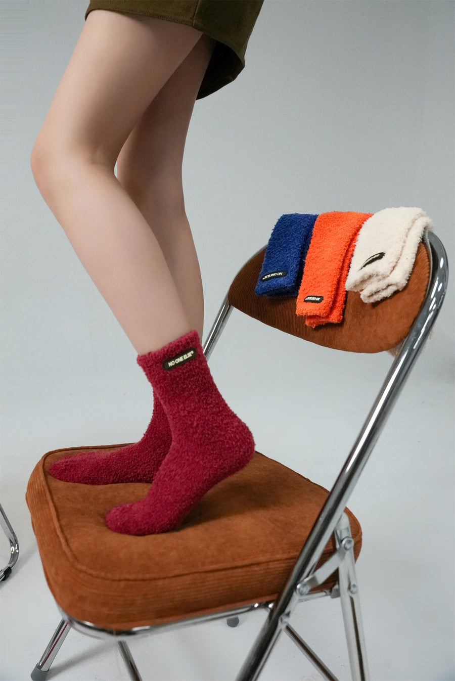 CHUU Fleece Ankle Socks