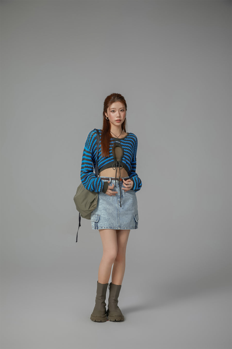 CHUU Denim Mini Skirt