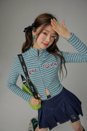 We Have Chemistry Striped Zip-Up