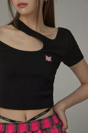 Cut Out Slim T-Shirt