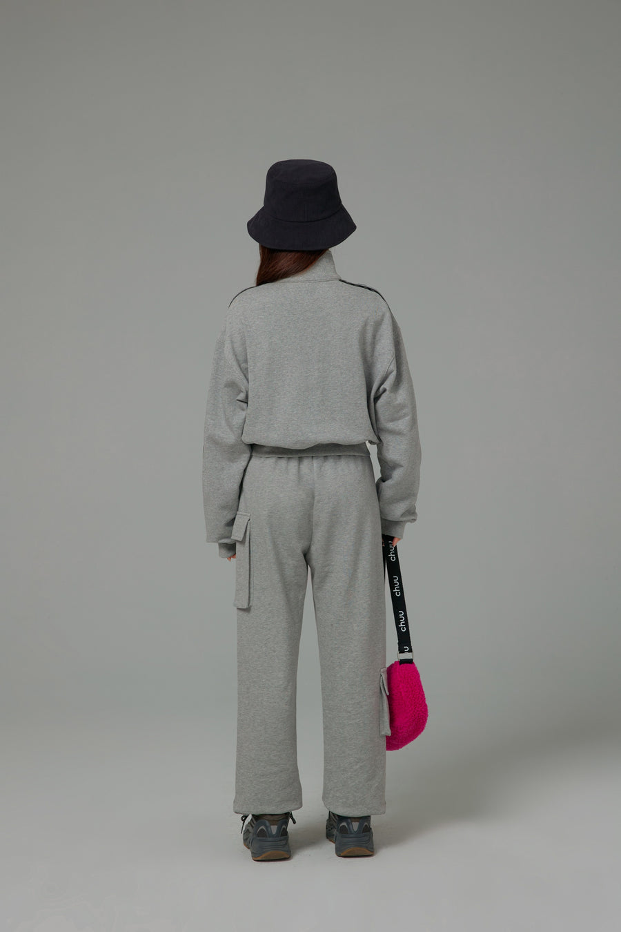 CHUU Half Zip-Up Loose Fit Sweatshirt