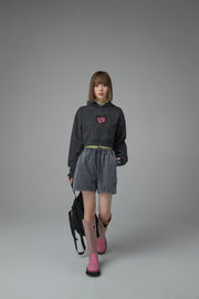 Chuu Baby Heart Crop Hoodie
