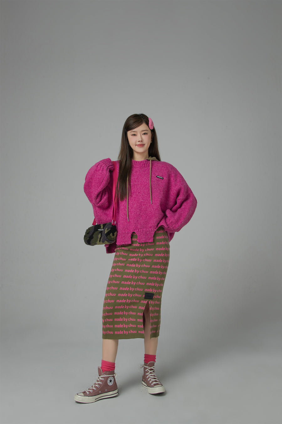 CHUU Made By Chuu Maxi Knit Skirt