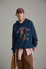 Noe Loose Easy Rider Print Hoodie