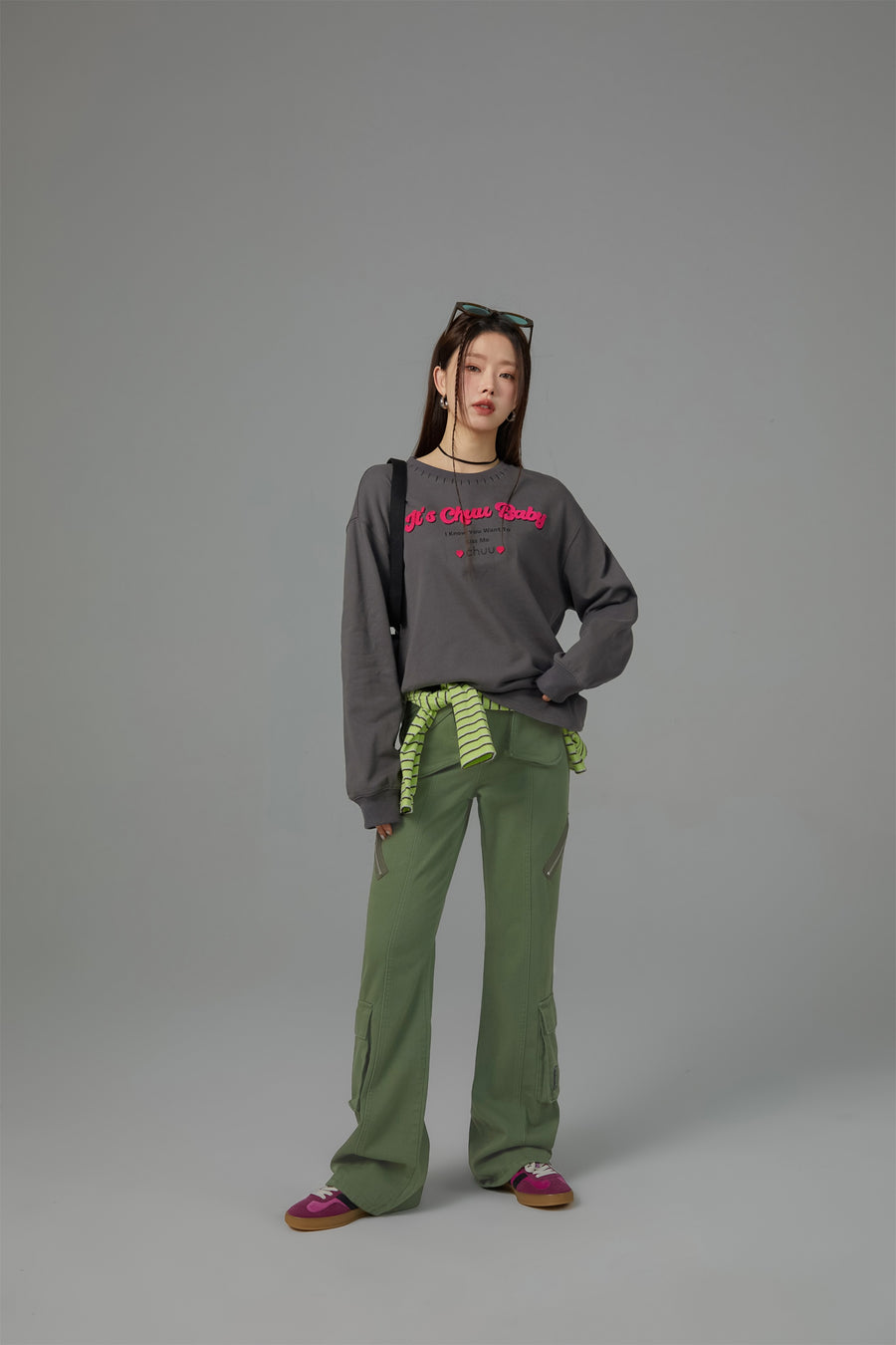 CHUU You Can Not Stop Me High-Waisted Cargo Pants