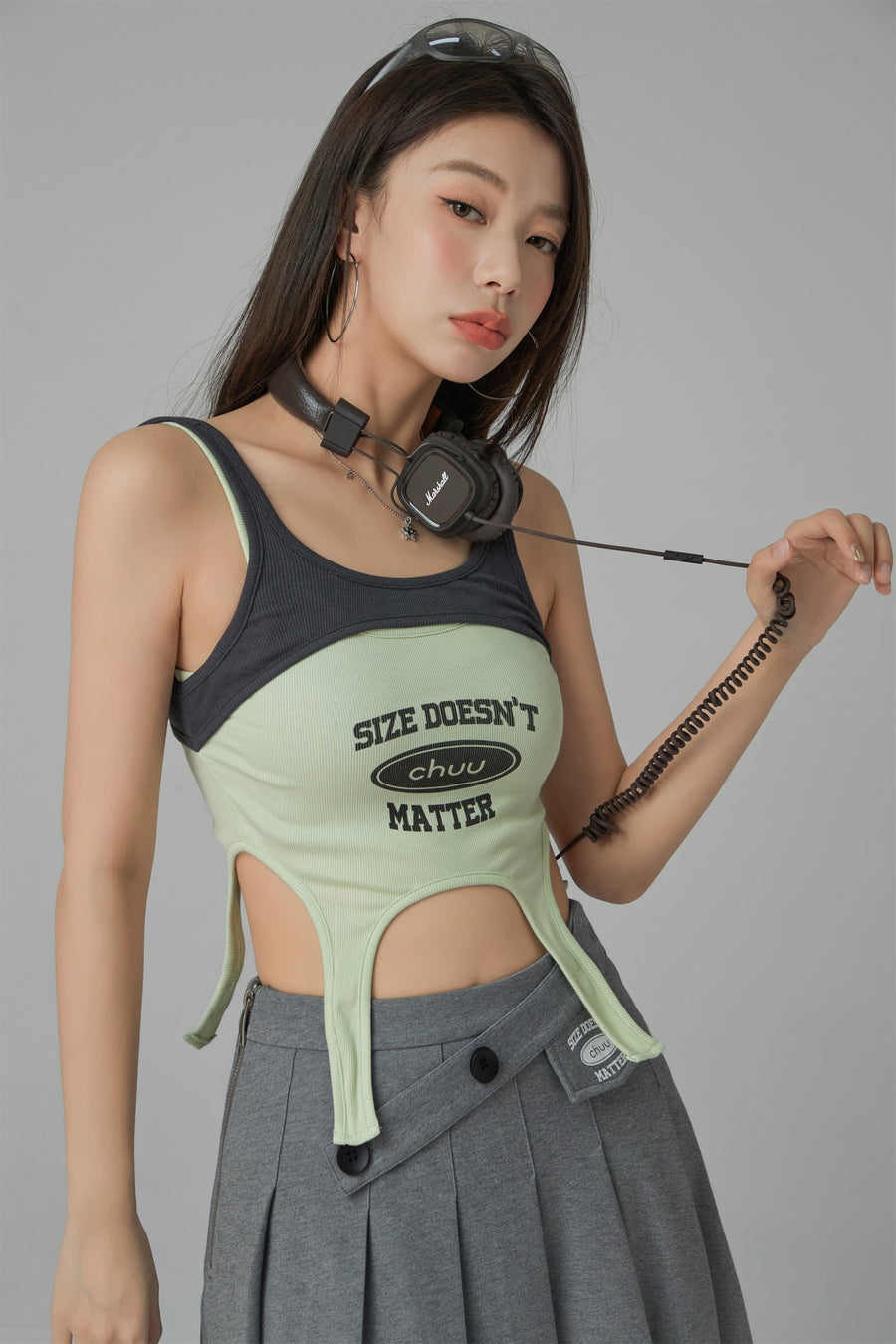 CHUU Size Doesnt Matter Sleeveless Crop Top