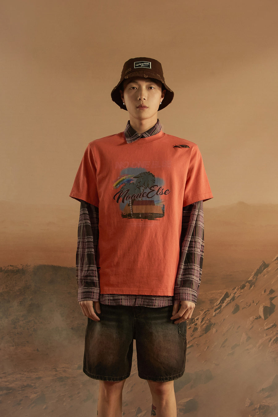 CHUU Printed Boxy T-Shirt