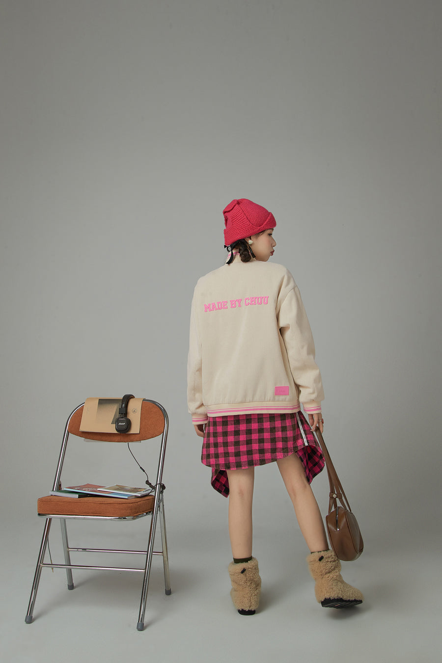 CHUU On To The Latest Cherry Embroidered Oversized Jacket