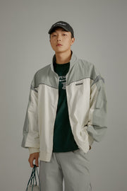 Color Matching Loose Fit Field Jacket