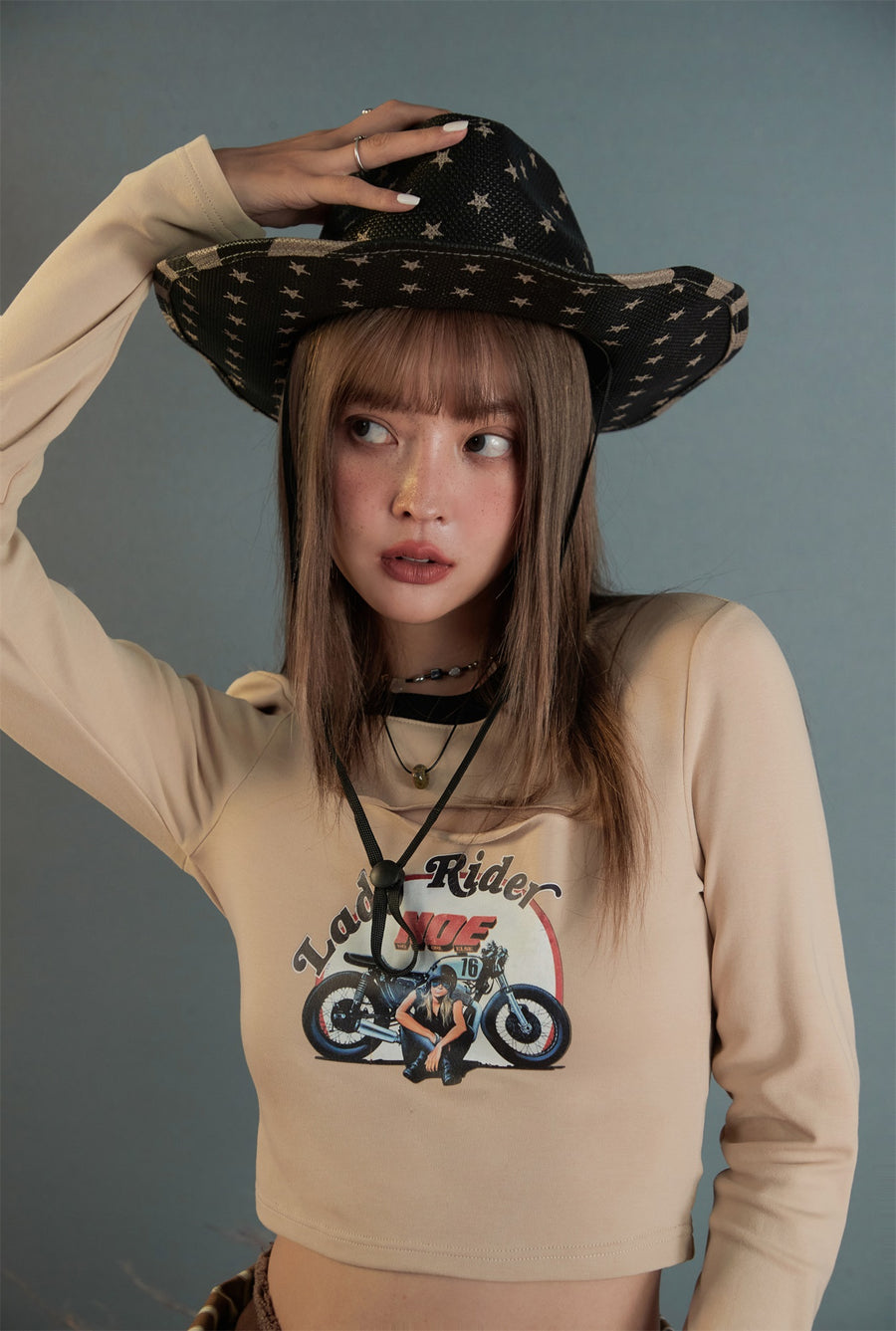 CHUU Lady Rider Crop Top