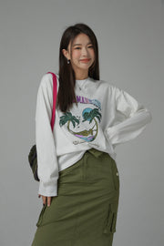 Pearl Mansion Loose Fit Long Sleeve T-Shirt