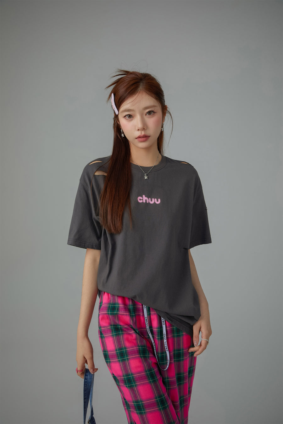 CHUU Distressed Loose Fit T-Shirt