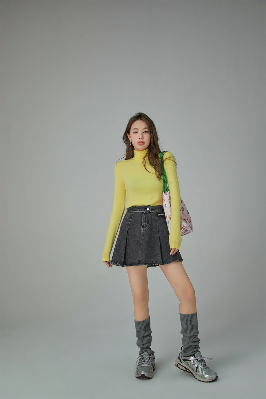 CHUU Turtleneck Long Sleeve Slimfit Top