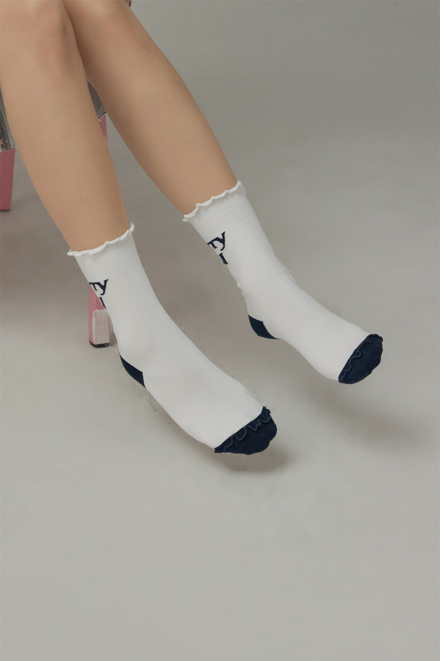 CHUU Rippled Color Socks