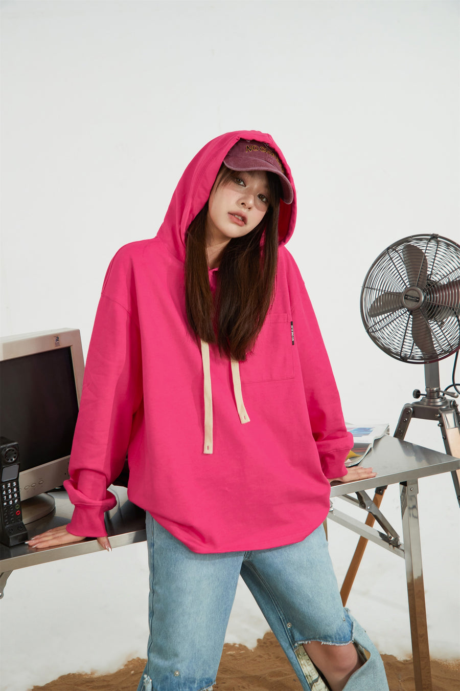 CHUU Daily Loose Fit Hooded Sweatshirt