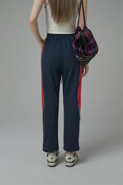 Contrast Colors Jogger Pants