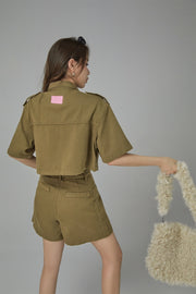 Jungle Raider Khaki Wide Shorts