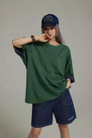 Line Color Loose Fit T-Shirt