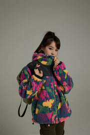 Shining Fleece Oversize Jacket