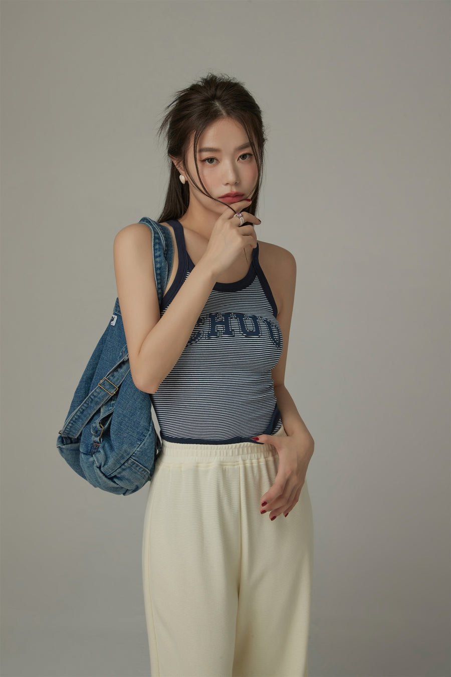 CHUU Striped Sleeveless Top