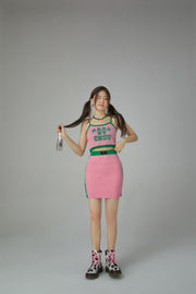 Made By Chuu Crop Knit Tank Top