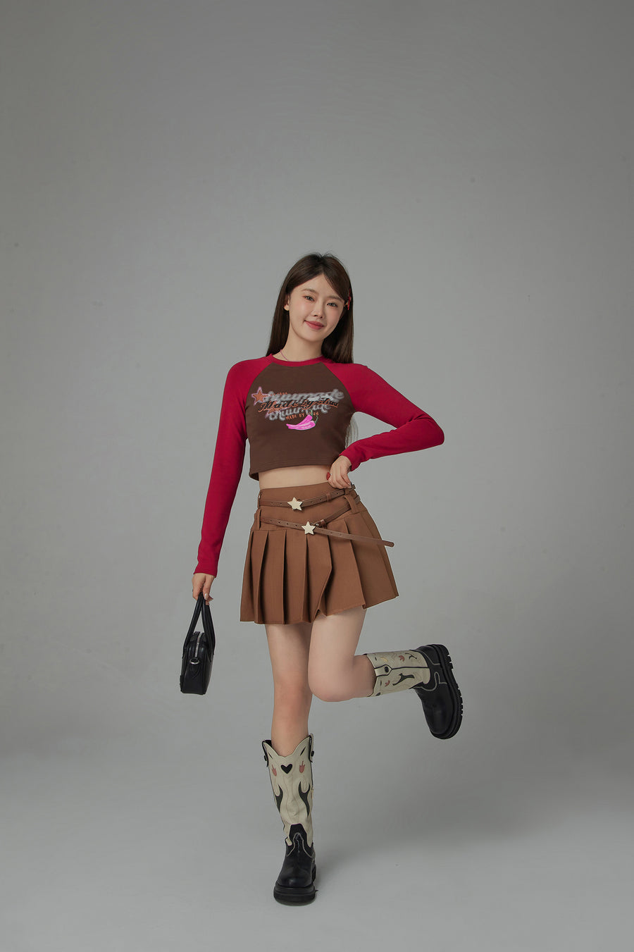 CHUU Feel Good Raglan Cropped T-Shirt