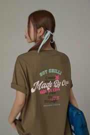 Made By Chuu Lettering Loose Fit T-Shirt