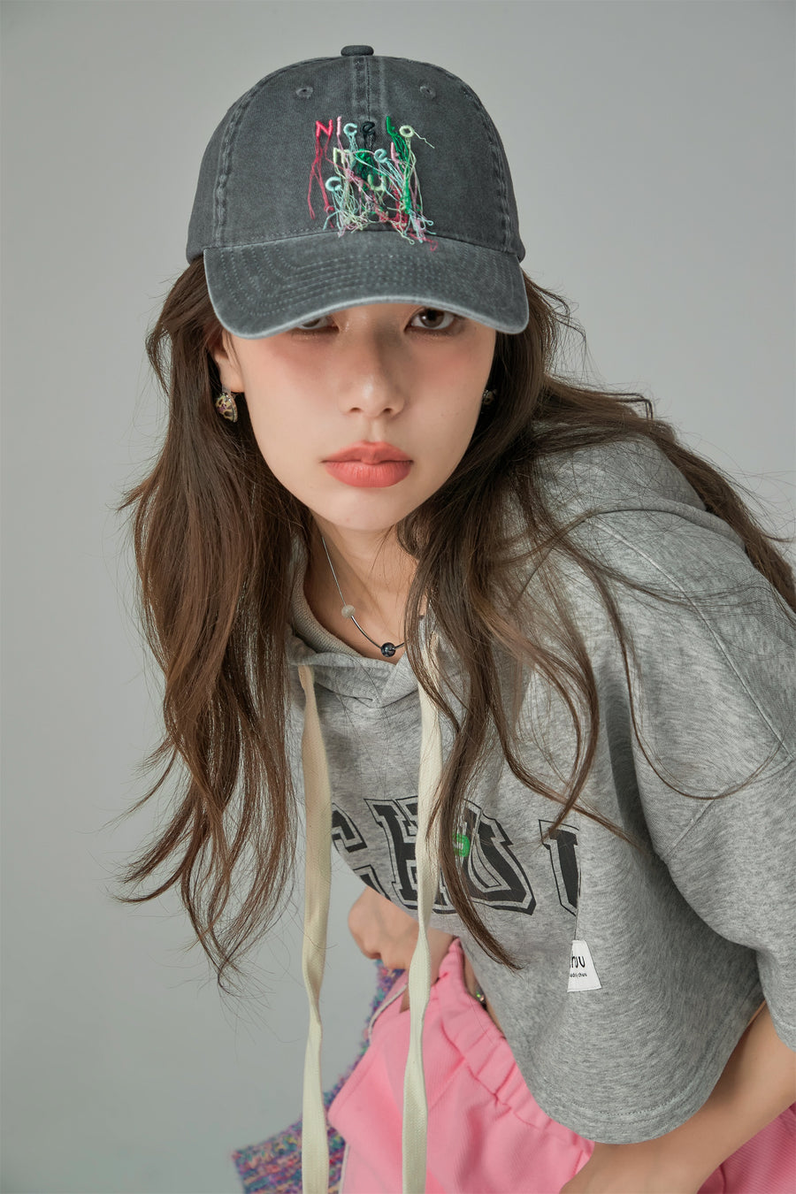 CHUU Sporty Chuu Logo Loose Fit Hoodie